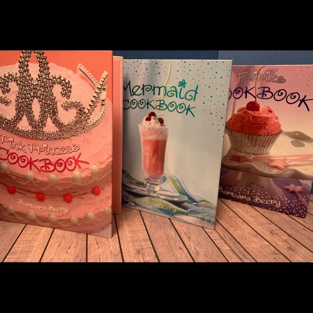 3 cookbooks Barbara Beery Mermaid Princess Fairies